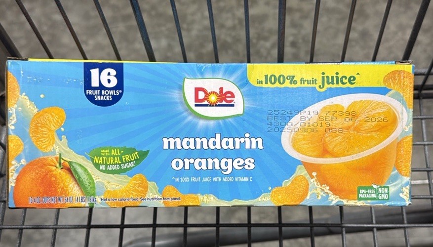Dole Fruit Bowls Snacks Mandarin Oranges in 100% Fruit Juice 16 Pack gallery