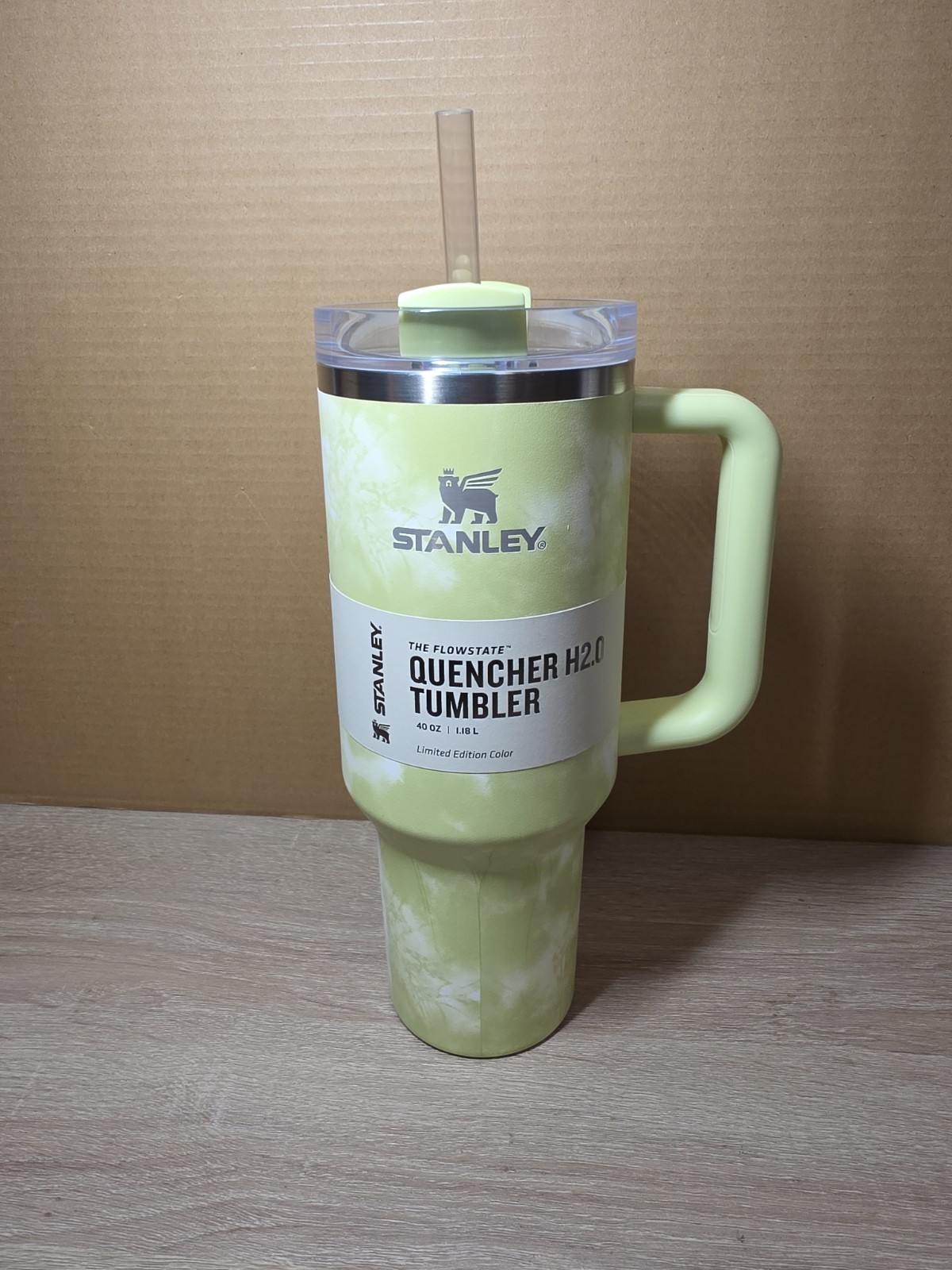 Stanley Quencher H2.0 FlowState Travel Tumbler. Green Tie Dye. Limited Edition! gallery