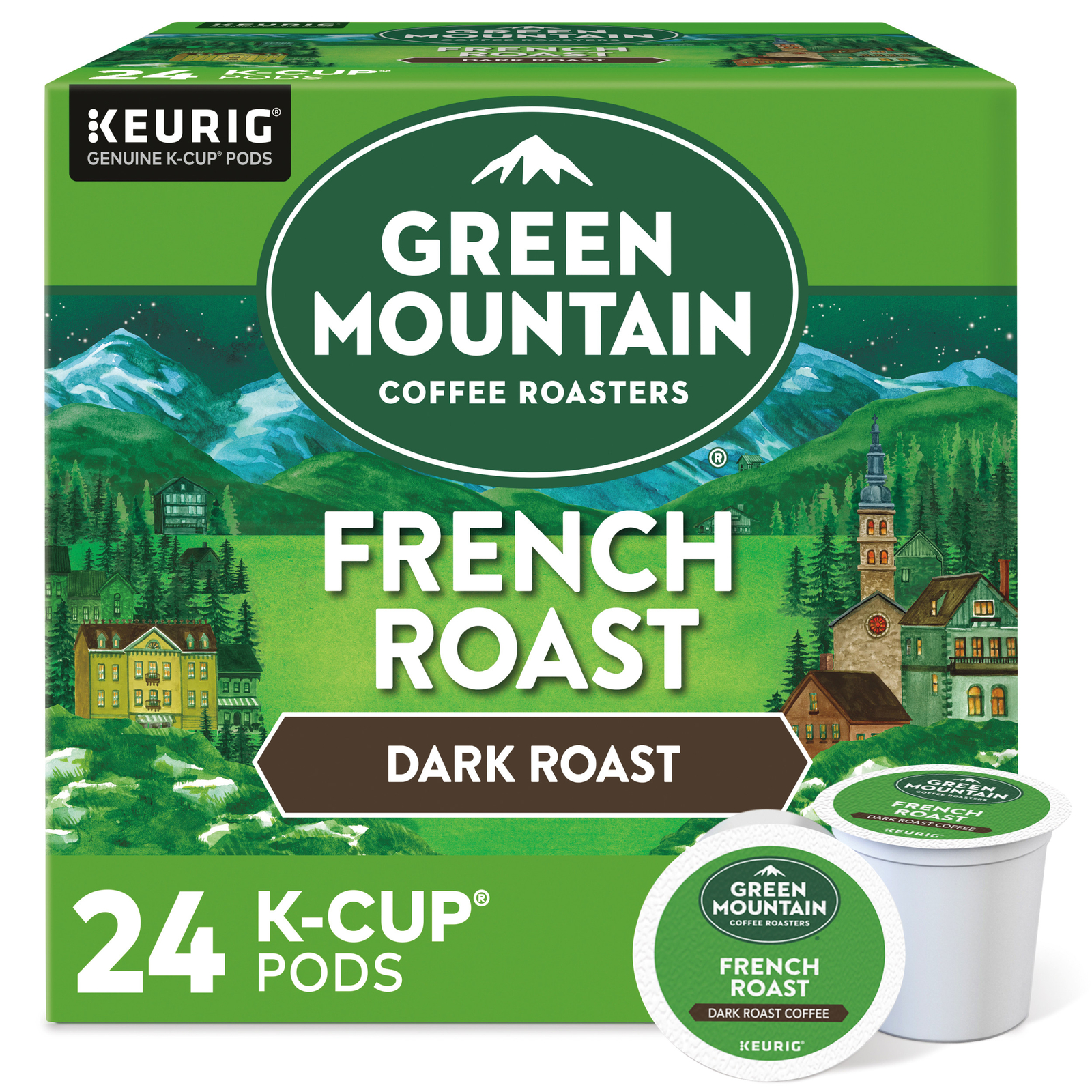 Green Mountain Coffee Roasters French Roast K-Cup Pods, Dark Roast, 24 Count gallery