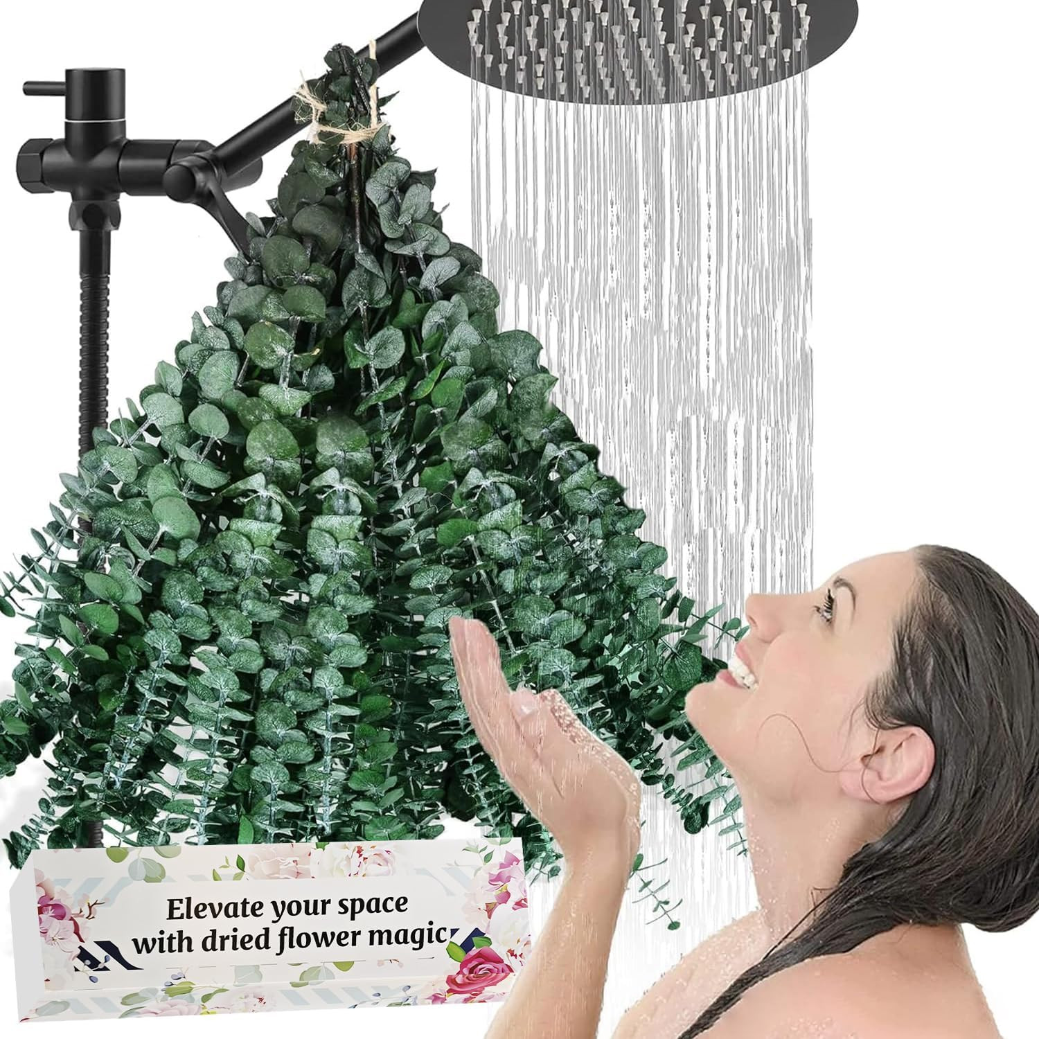 Bulk Package 30 PCS Real Dried Eucalyptus Plant Large Stems for Shower, 100% Na gallery