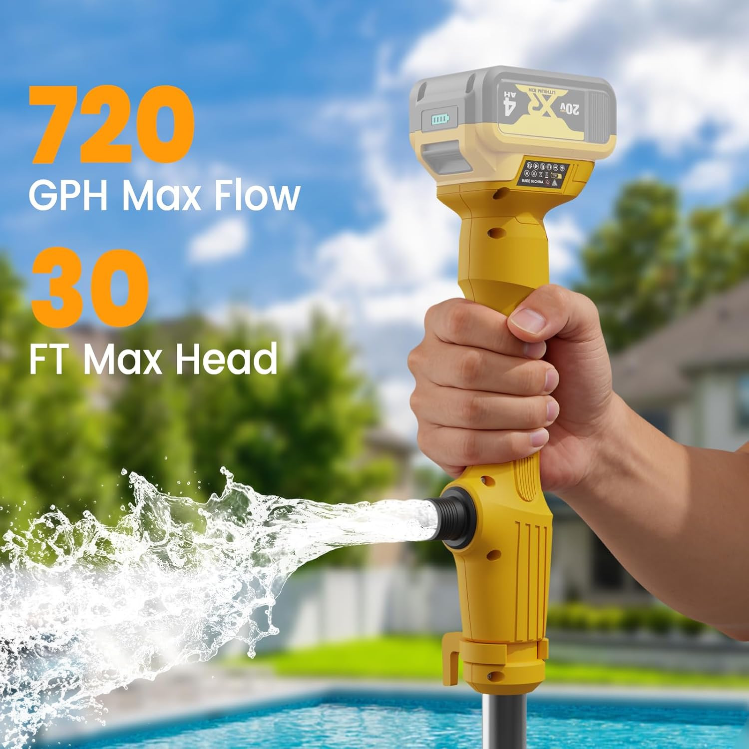 Cordless Stick Water Transfer Pump Compatible with Dewalt 20V Battery(Tool Only) gallery