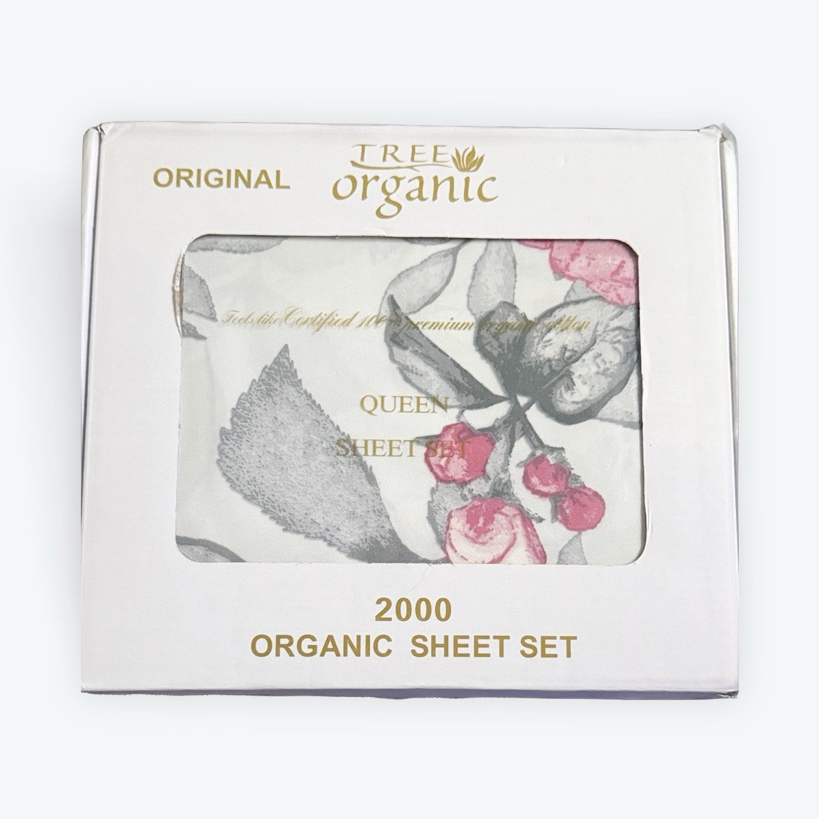 Tree Organic 2000 Queen Sheet Set 100% Cotton Floral & Garden gallery