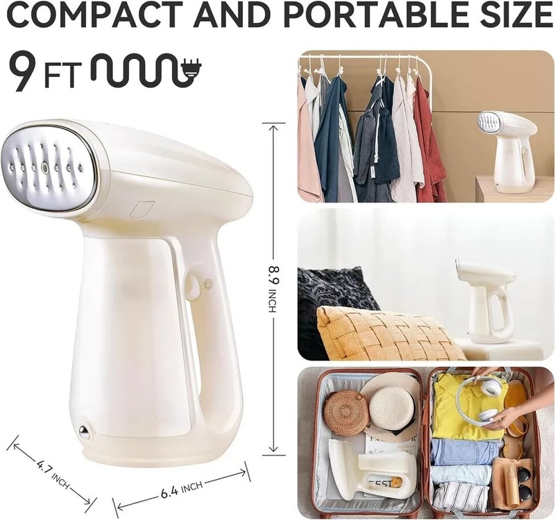 Bear Steamer for Clothes, Handheld Clothes Steamer, 1300W Strong Power Garment gallery