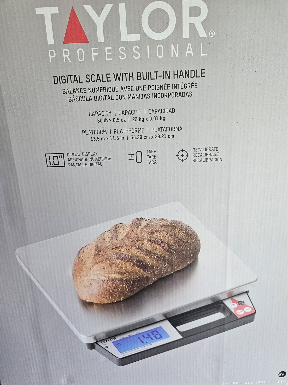 Taylor TE50 50-Pound Digital Scale with Handle, New SALE!! gallery