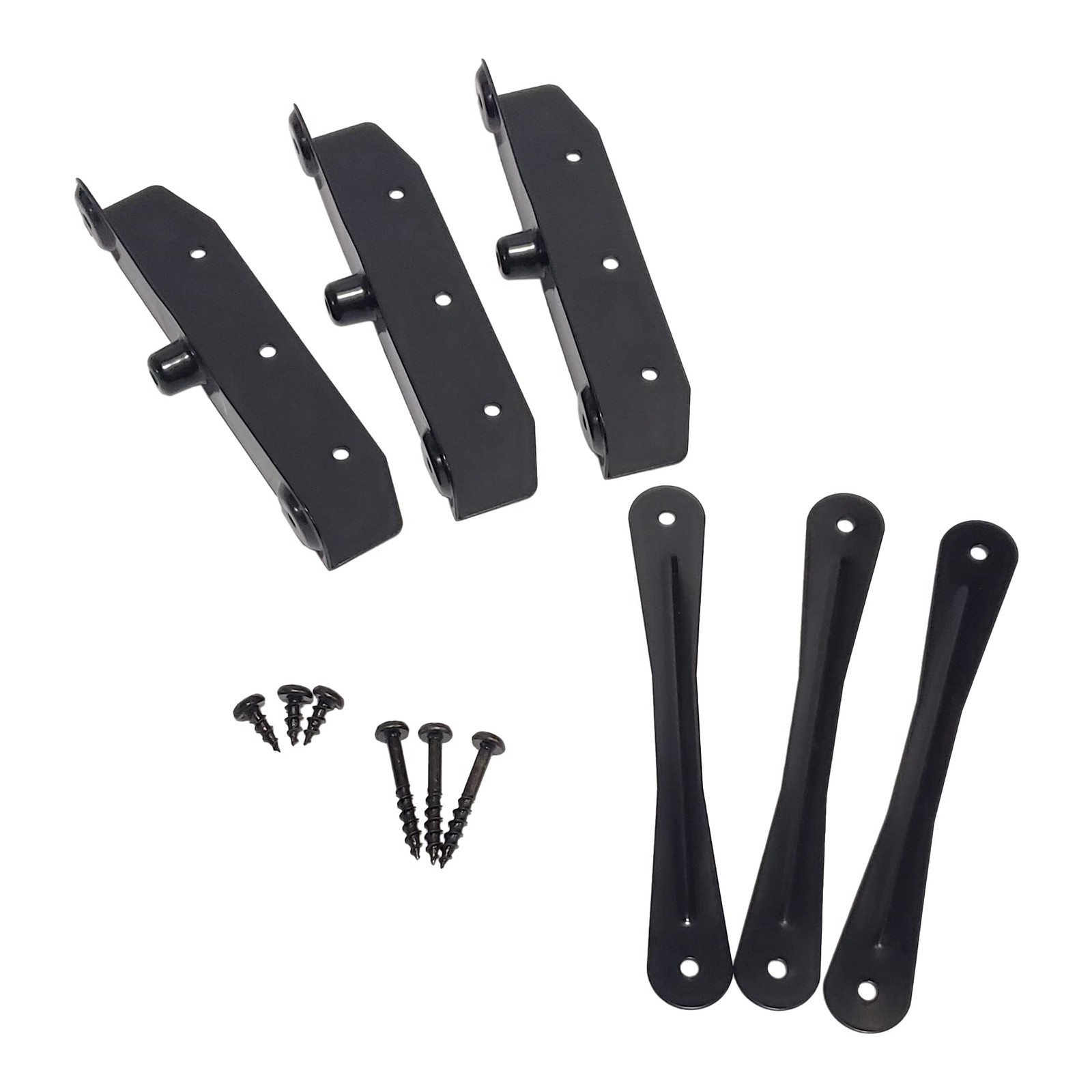 Louver Hardware Kit Stainless Steel Black E Coated 22 Brackets DHLH-02 Decorex gallery