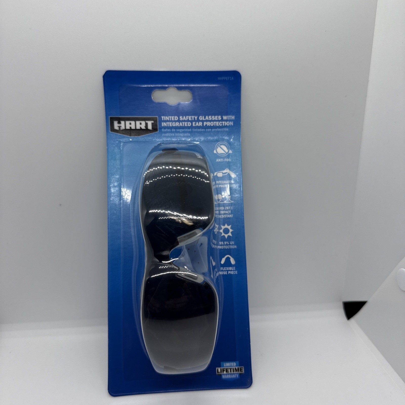 Hart Tinted Safety Glasses W/ Integrated Ear Protection NEW gallery