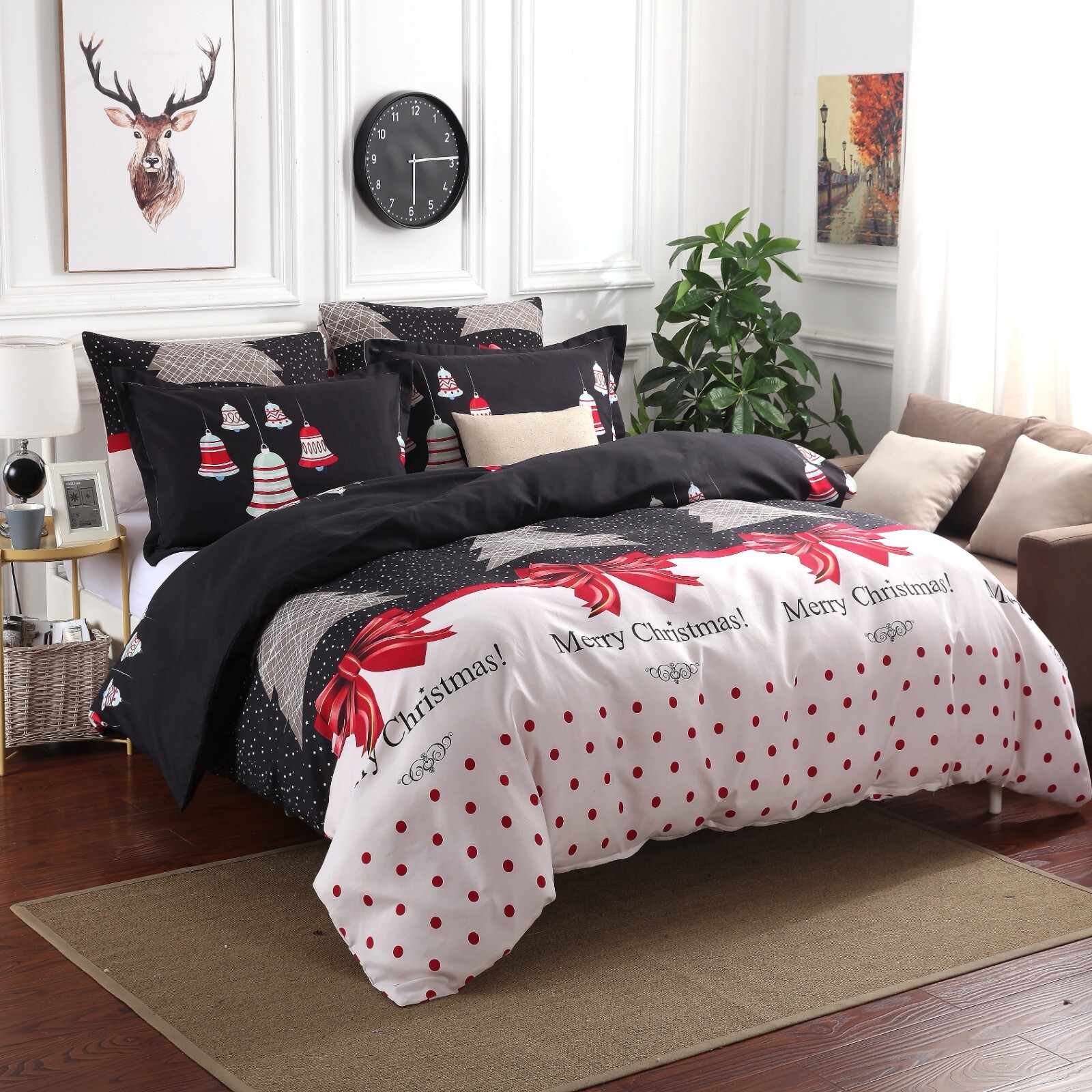 Christmas Design Comforter Set: 1 Comforter and 2 Pillow Shams gallery