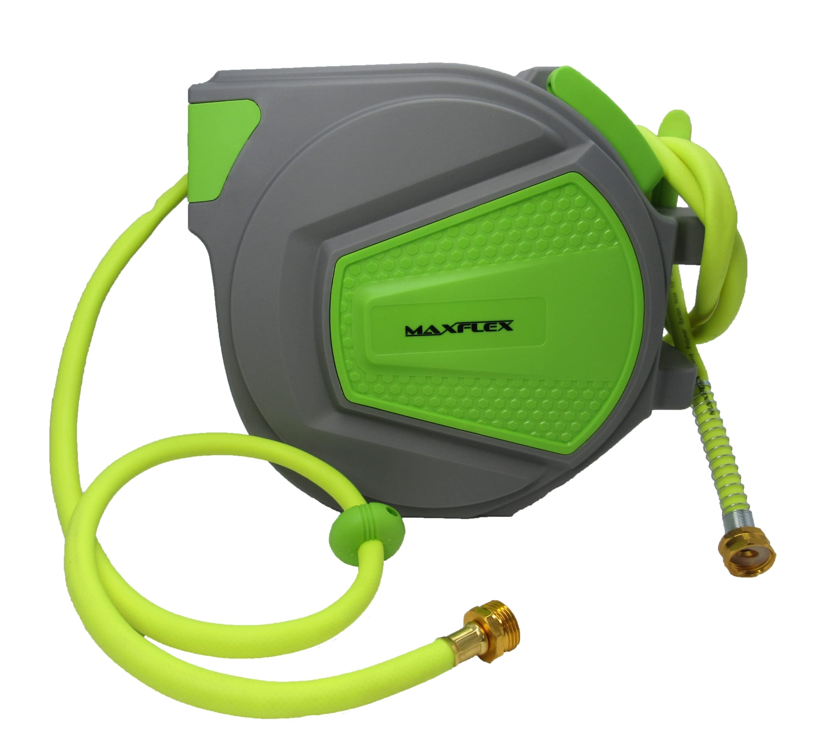 Enclosed Retractable Reel w/ Hybrid Polymer Water Hose 1/2" X 50ft gallery
