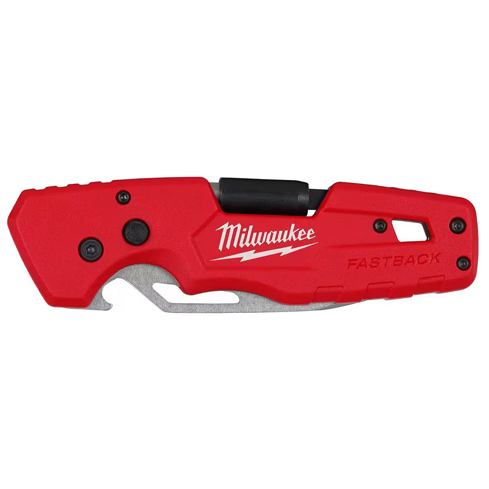Milwaukee FASTBACK Utility Knife Folding 3" Blade 5 In 1 And 6 In 1 2 Pieces NEW gallery