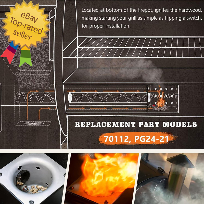 2 Pack Hot Rod Igniter Kit Replacement for Pit Boss, Pellet Grill Igniter Rod He gallery