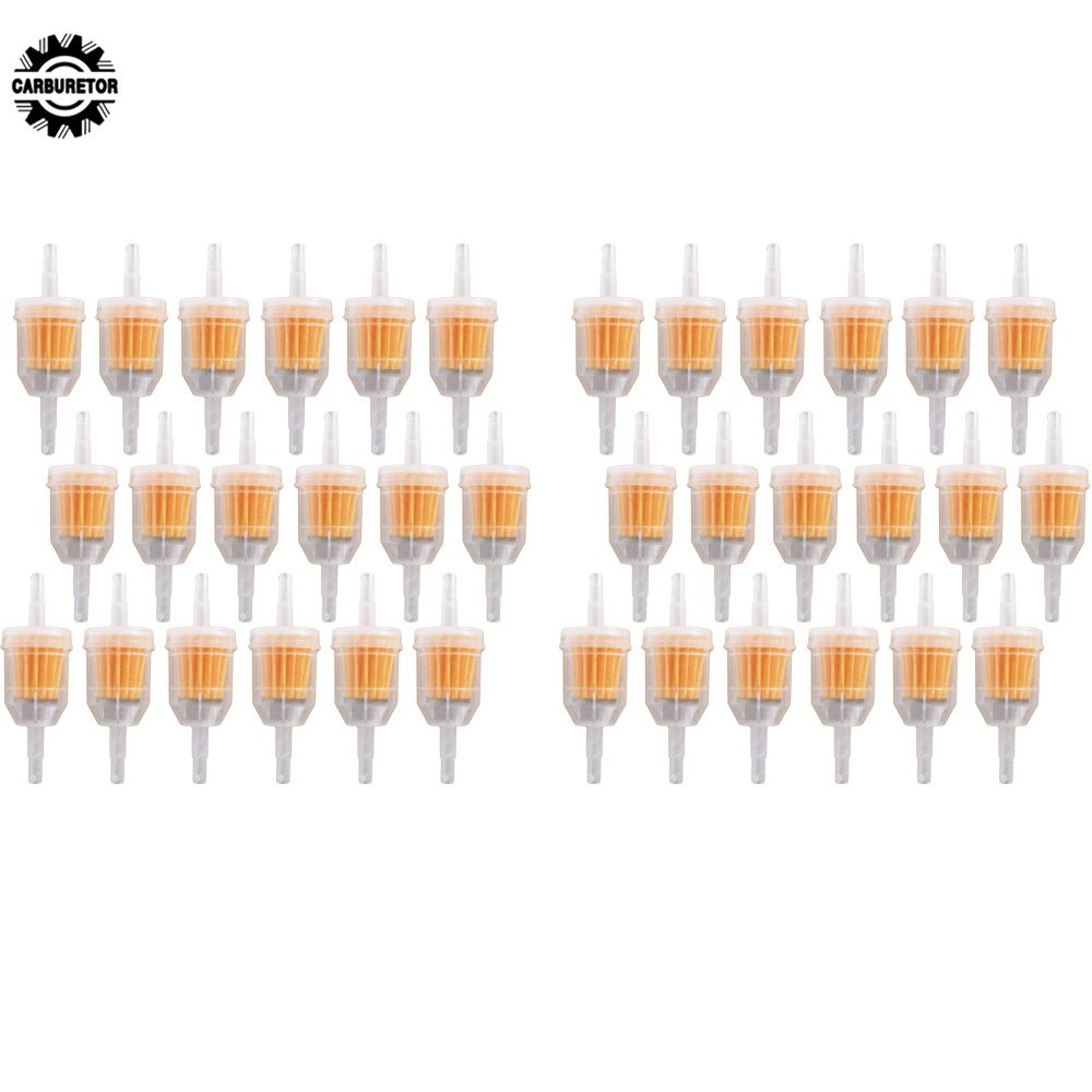 36 Pack UNIVERSAL GAS Inline Fuel Filter 1/4" x 5/16" For Kawasaki Kohler Briggs gallery