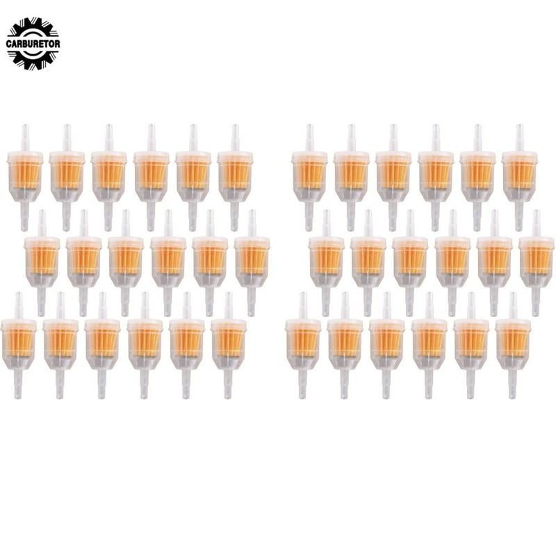 36 Pack UNIVERSAL GAS Inline Fuel Filter 1/4" x 5/16" For Kawasaki Kohler Briggs gallery