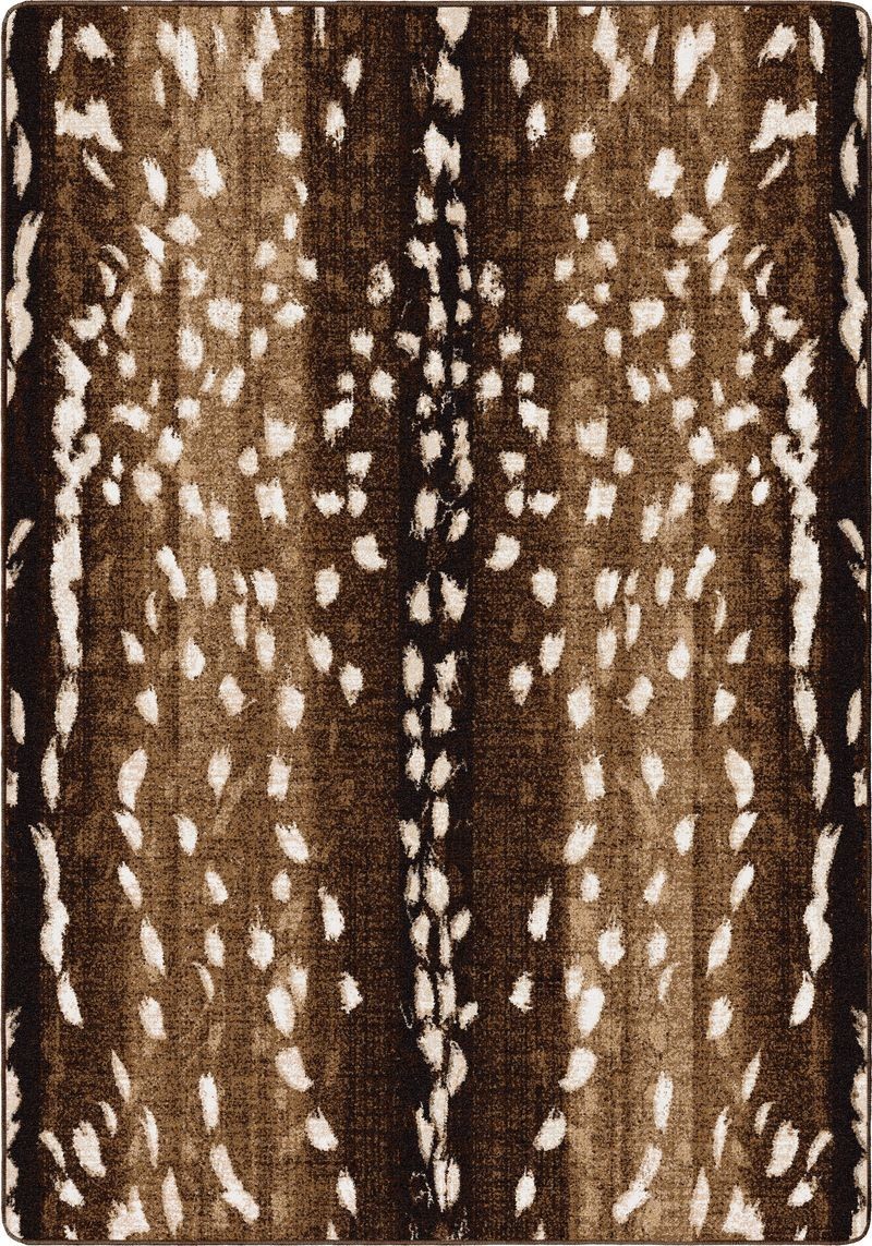 Mafaldi Axis Hide Brown Print Southwestern Country Home Accent Rug 2'x12' Runner gallery