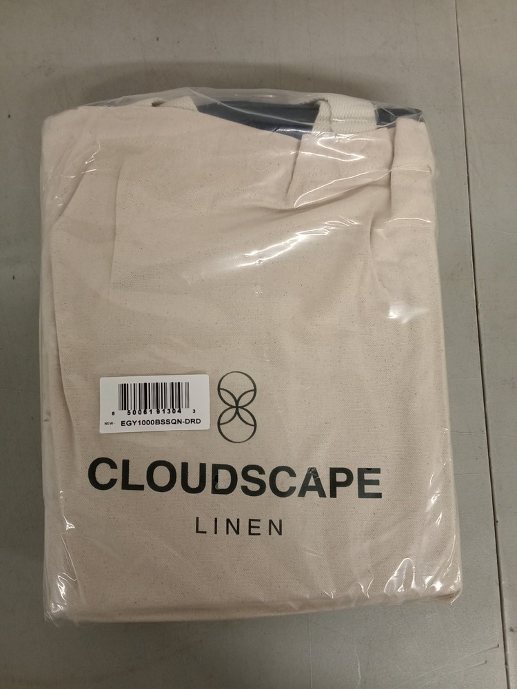 Cloudscape Queen Size 4pc Sheet Set Egyptian Cotton 1000tc Dark Denim
