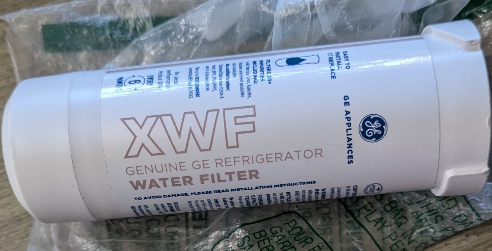 Brand New Genuine Replacement Part For GE XWF refrigerator water filter 1 pack gallery