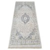 Machine Woven Crossweave Polyester 2'6''x9'10'' Runner Area Rug Oriental Cream gallery