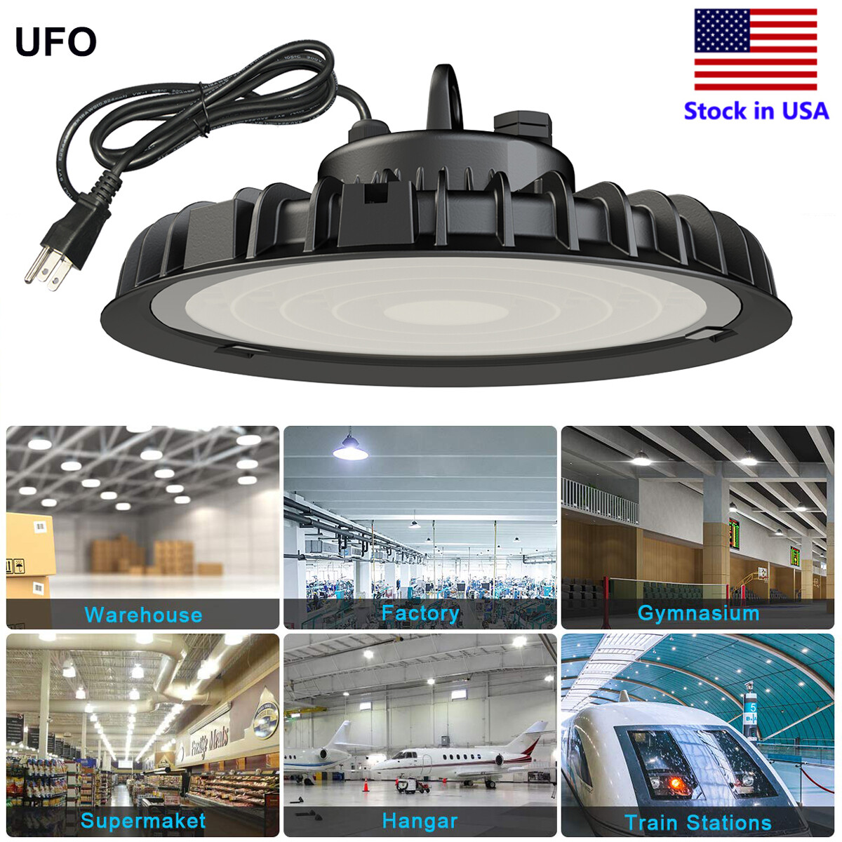 UFO LED High Bay Light 100W-300W Commercial Warehouse Factory Lighting Fixture gallery