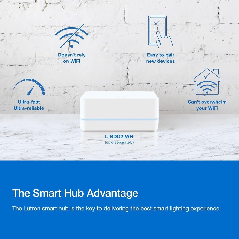 Diva Smart Dimmer Switch ELV+ for Caseta Lighting, 250-Watt LED, Neutral Requ... gallery