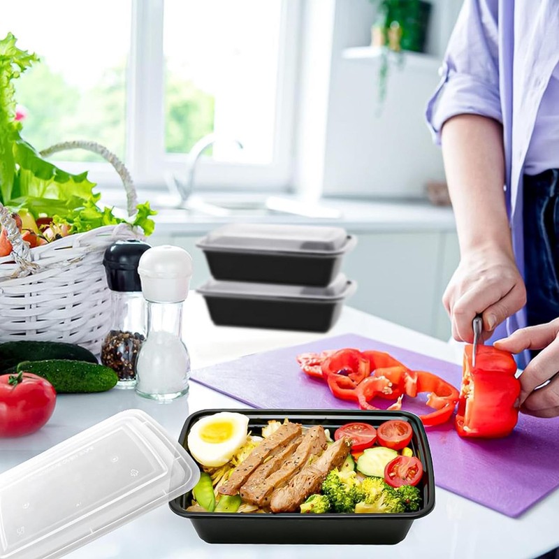 24 oz Food Storage Boxes Meal Containers BPA Free Microwavable Dishwasher Safe gallery