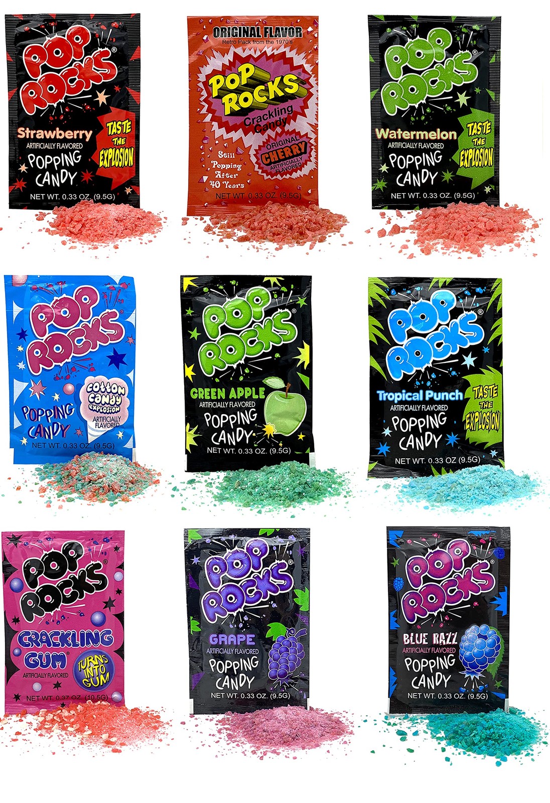 crait Pop Rocks Crackling Candy Variety Pack Classic Popping Candy Pop Rocks... gallery