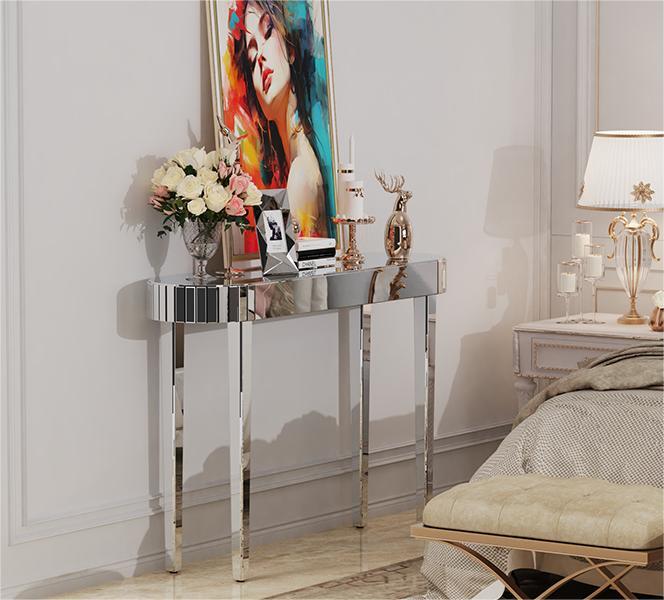 Console Table Dressing Makeup for Bedroom Entryway Chic Sofa Side Accent Table gallery