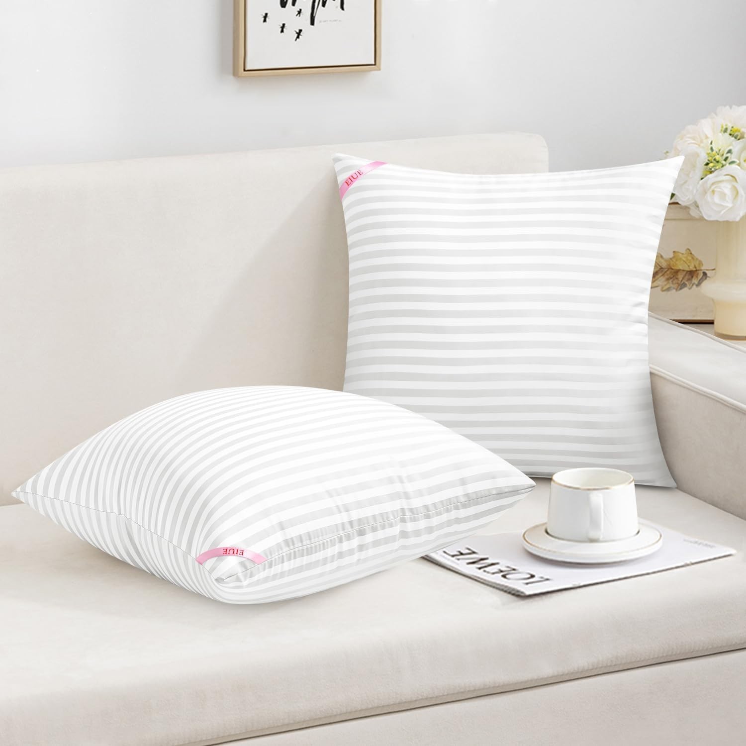 Throw Pillow Inserts, Machine Washable Pillows,Premium Polyester Fiber Fill for gallery
