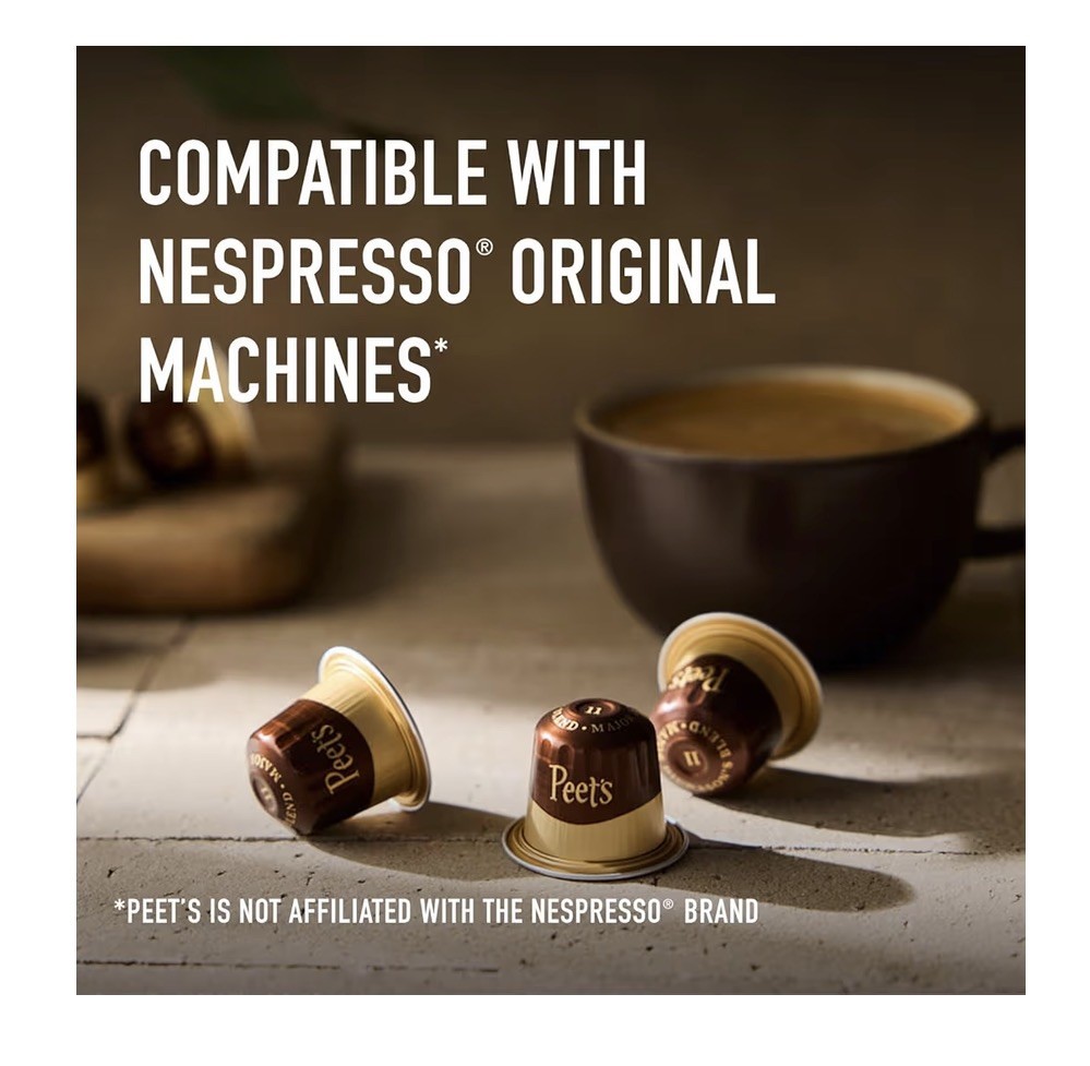 Peet's Coffee Espresso Decaffeinato Ristretto Nespresso Original 50 Capsules NEW gallery