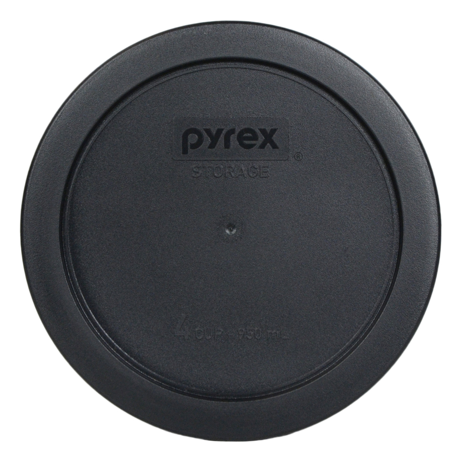 Pyrex 7201-PC 6" Black Plastic Storage Cover Lid 2 Pack New for 4 Cup Glass Bowl gallery