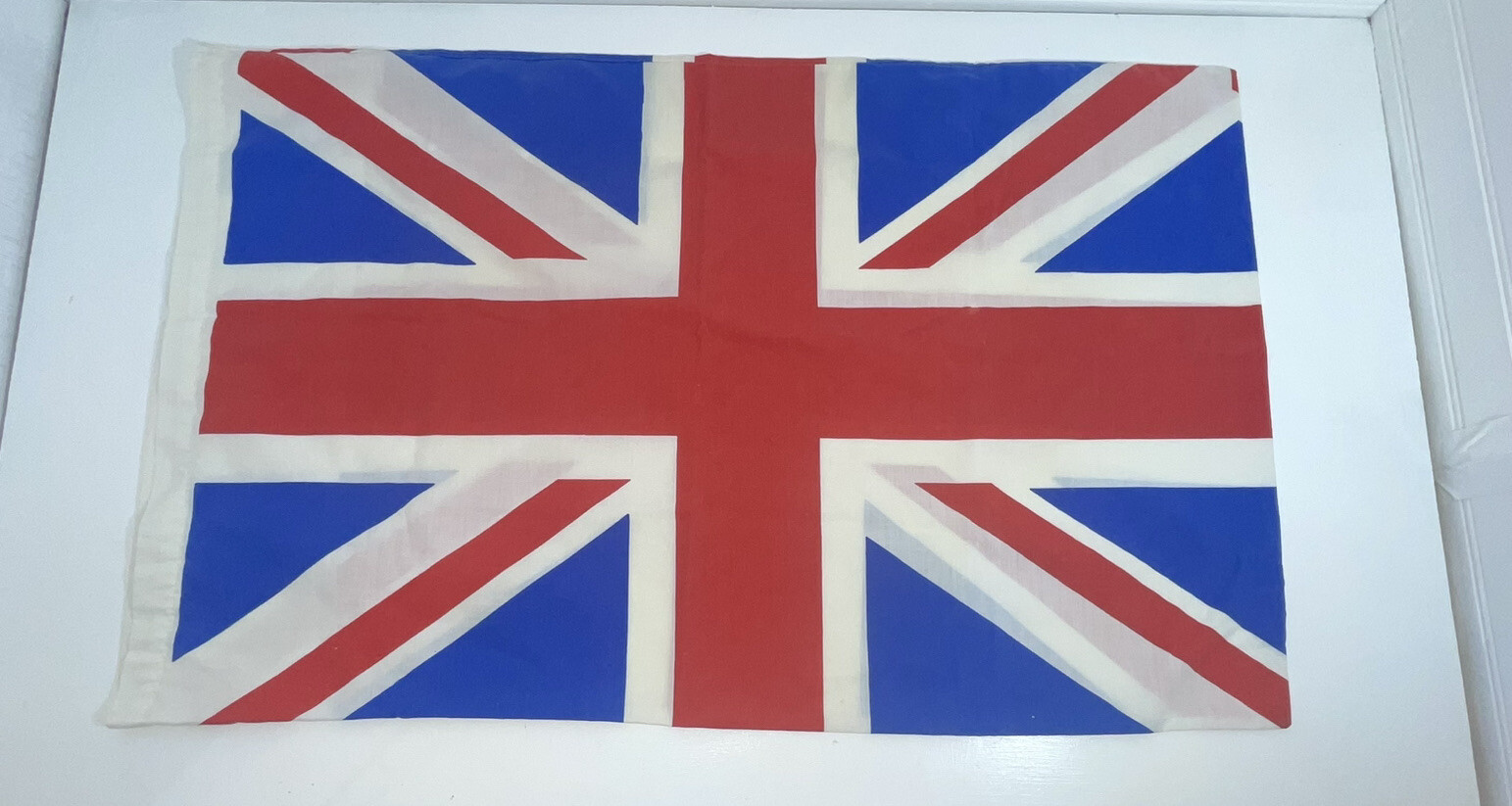 Union Jack Pillow Case 30x19 Made In England Polyester Cotton Blend British Used gallery