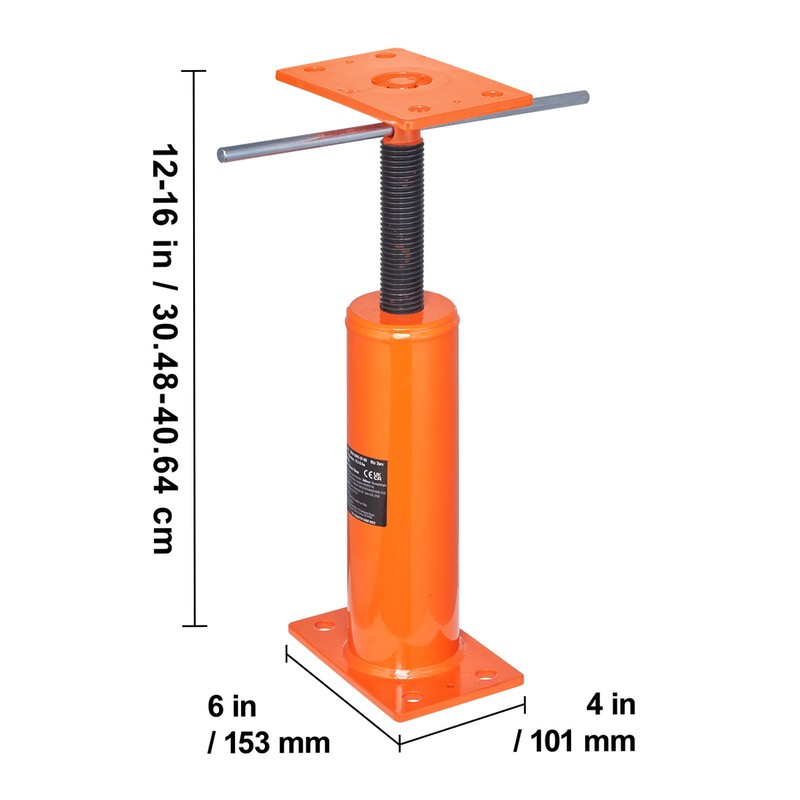 VEVOR 2PCS Adjustable Floor Jack Post House Floor Leveling Lift 12"-16" Height gallery