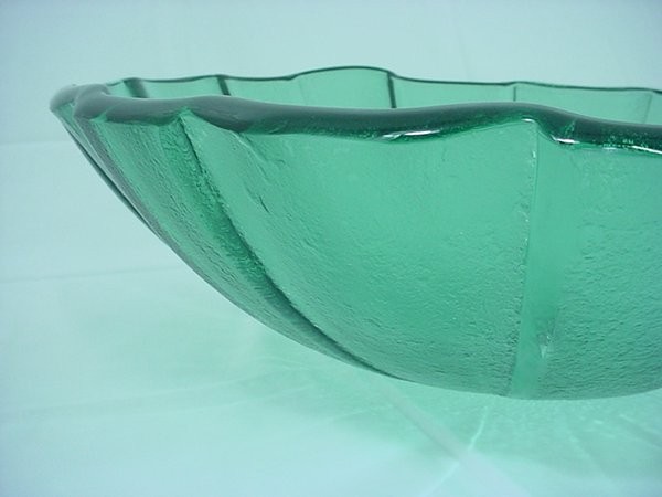 Decolav 1090-GR Green 17" Pinwheel Non-Tempered Glass Vanity Vessel Sink Bowl gallery