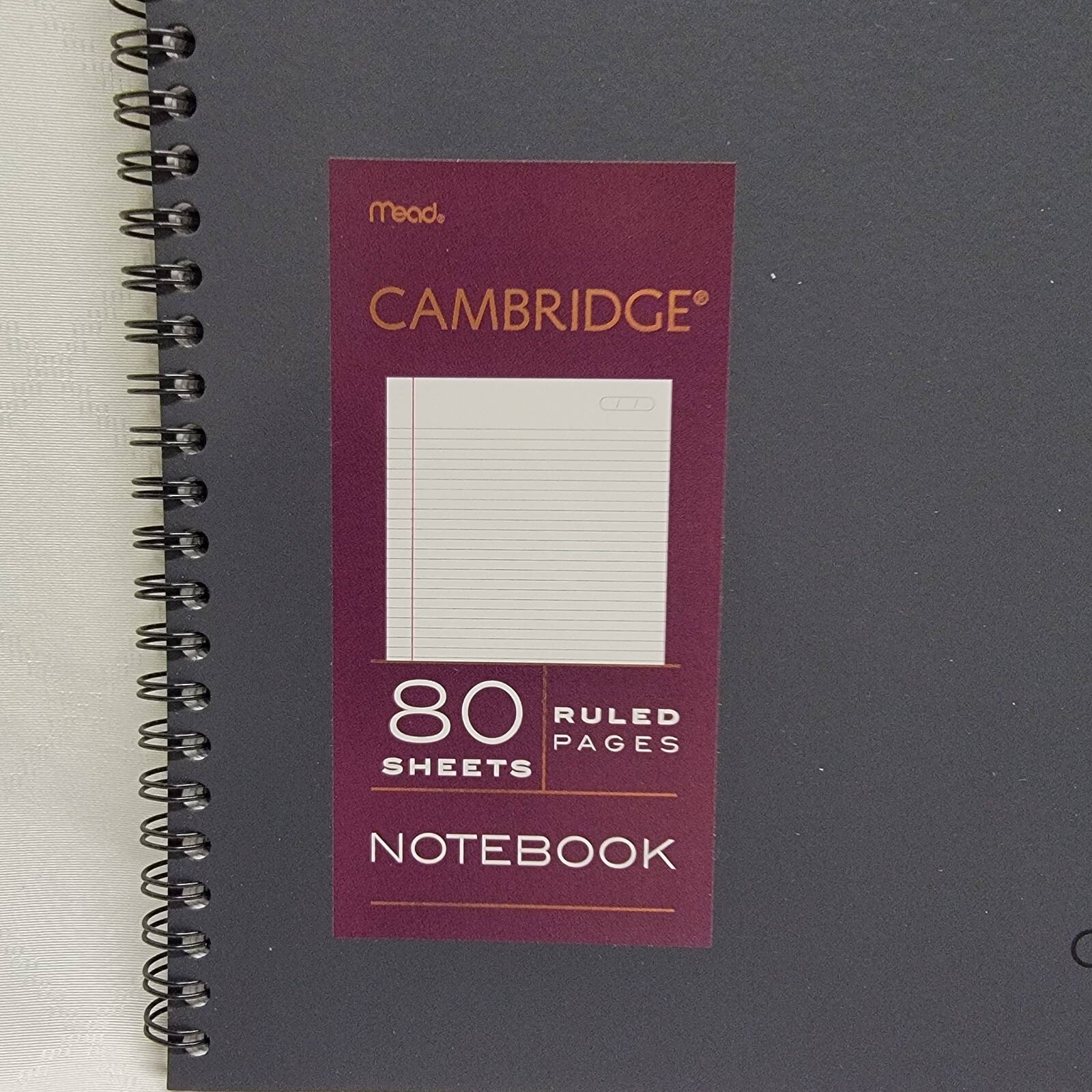 Mead Cambridge 80 Sheet Ruled Pages Notebook 8-1/8" x 11" NEW gallery