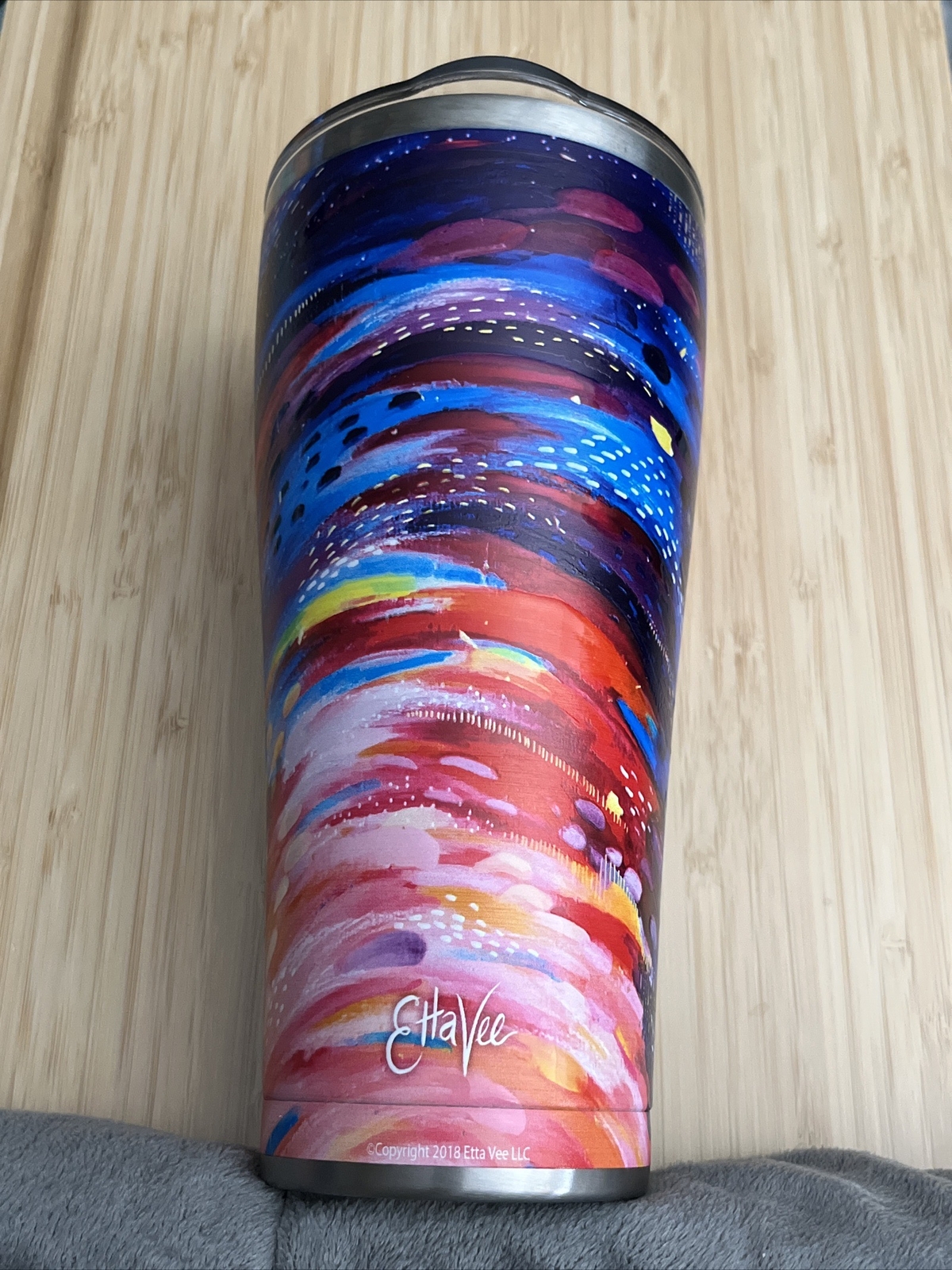 TERVIS ETTA VEE HAPPY ABSTRACT TUMBLER 30 FL. OZ. 8 HRS. HOT/24 HRS. COLD NEW!! gallery