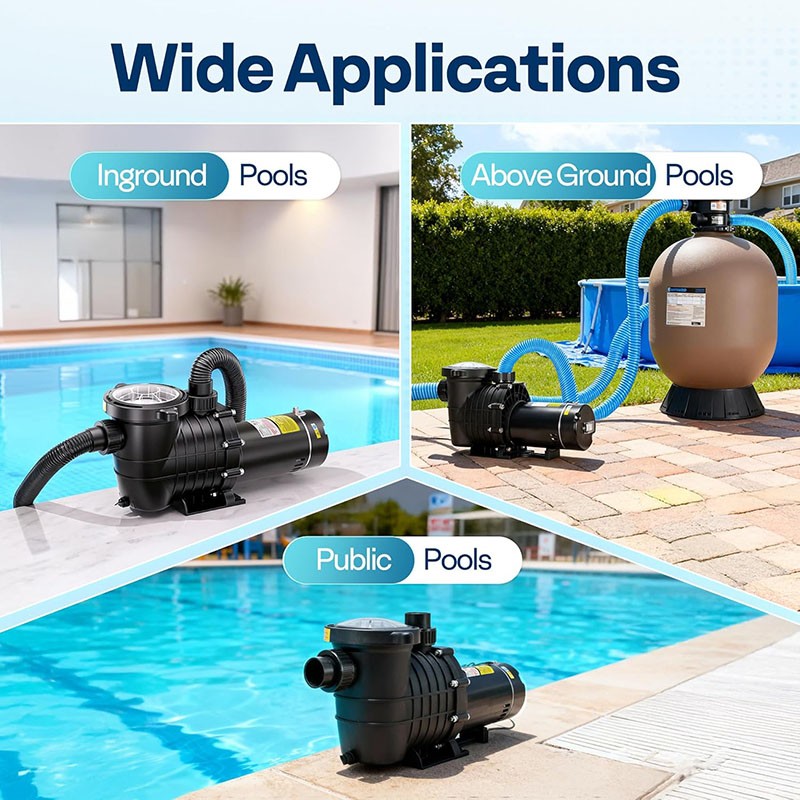 1.5HP Swimming Pool Pump Replacement for Hayward In/Above Ground 6500GPH 115/230 gallery