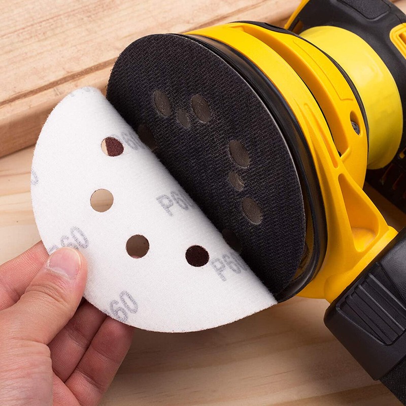 50PCS 40 Grit 5 inch Hook and Loop Sanding Discs 8-Hole Orbital Sander Sandpaper gallery