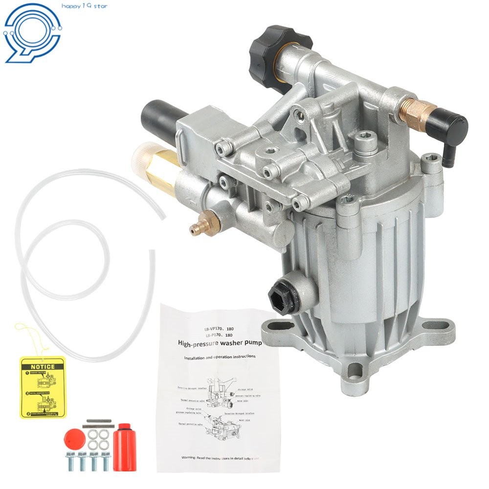Pressure Washer Pump Horizontal 3/4" Shaft MAX 3000 PSI,2.5 GPM,Oil Sealed 5.5HP gallery