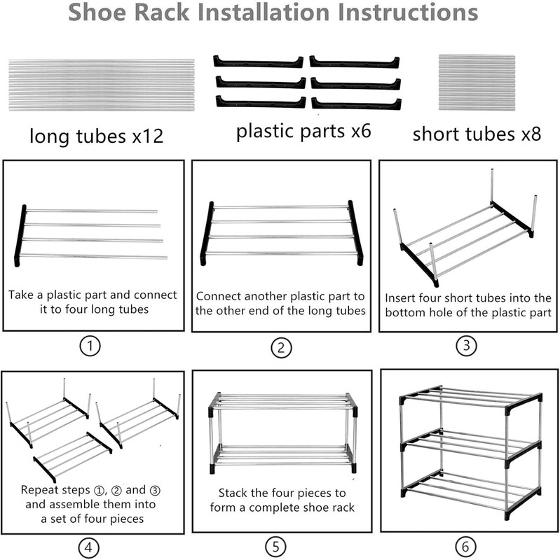 Stackable Small Shoe Rack, Entryway, Hallway and Closet Space Saving Storage gallery