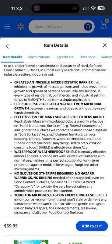 PermaSAFE SHIELD Step 2 Antimicrobial Surface Protectant 1 Gal Unscented gallery