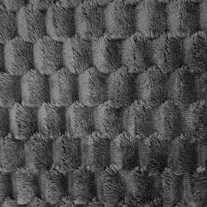 Dark Gray Blanket Soft Plush Solid Color Blanket Cozy Warm Gray Blanket 50x60in gallery