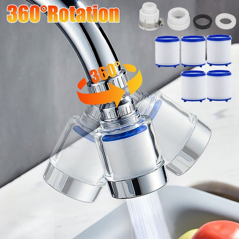 2×Faucet Water Filter System Kitchen Sink Mount Filtration Tap Purifier Clean US gallery