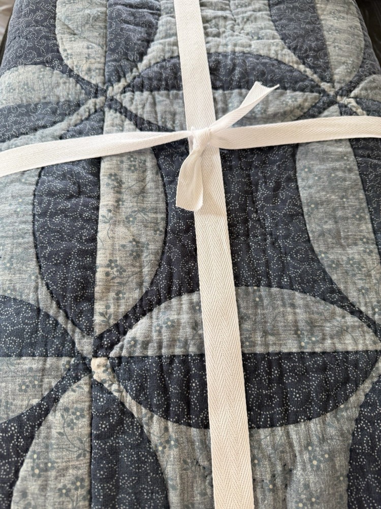 Pottery Barn Harper Patchwork Reversible FULL/ QUEEN Quilt New Sample