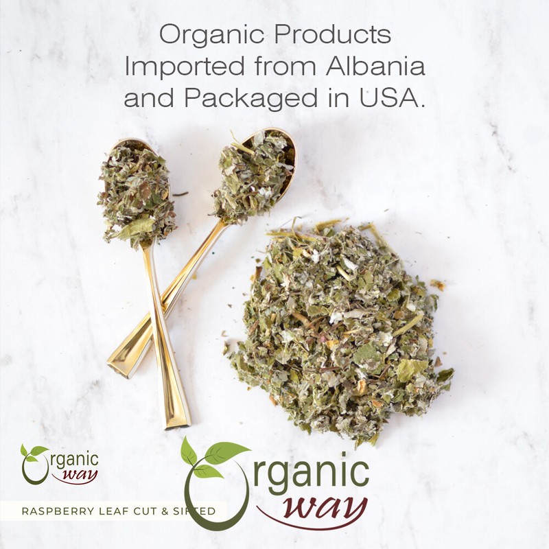 Organic Way Raspberry Leaf Cut & Sifted - Organic, Kosher & USDA Certified gallery