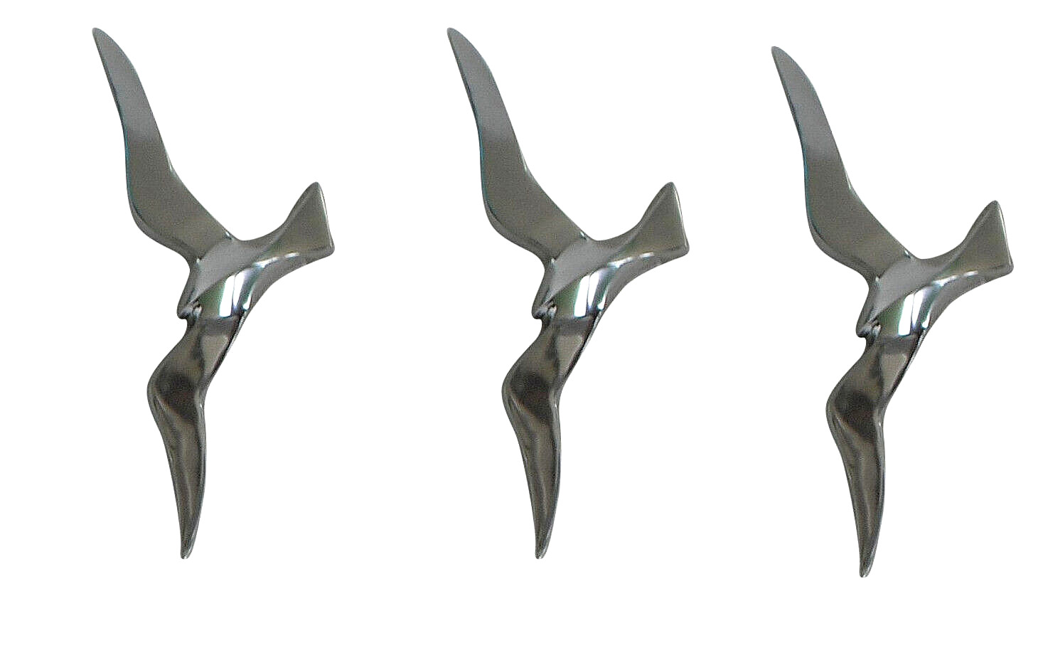 Large Aluminium Wall Flying Birds Set of 3 Pcs Wall Hanging 15 inches gallery