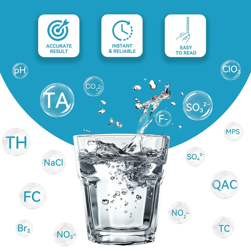 "16in1 Water Testing Kit for pH, Hardness, Fluoride & More 100 Test Strips" gallery