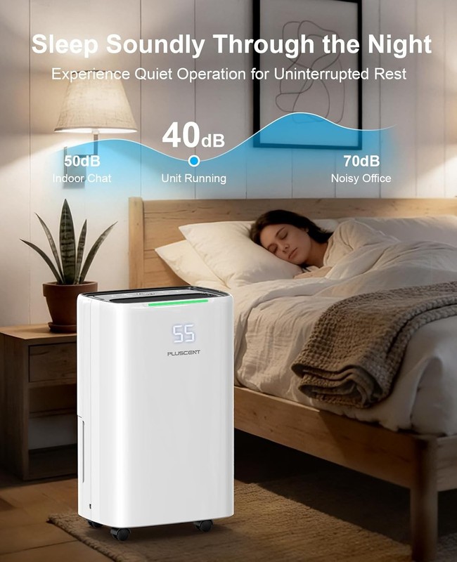 PLUSCENT 5000 Sq.Ft Dehumidifiers for Home, 52 Pints Compressor Dehumidifier gallery