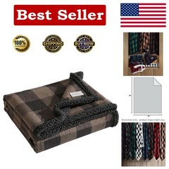Eddie Bauer – Throw Blanket, Super Soft Reversible Sherpa Flannel Bedding, Ideal