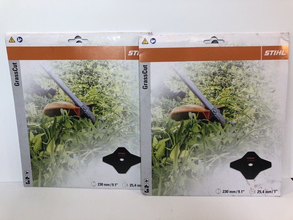 2-PACK STIHL GrassCut Cutting Blade # 40017133801 230 mm (9.1")/ 25,4 mm (1")