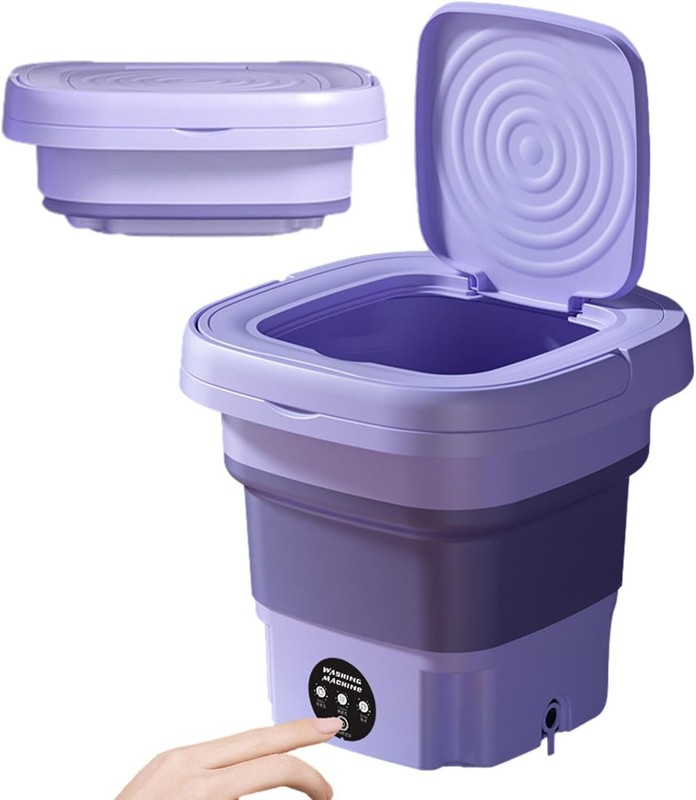 Portable Washing Machine Mini Washer Foldable Washer and Spin Dryer Small Travel gallery