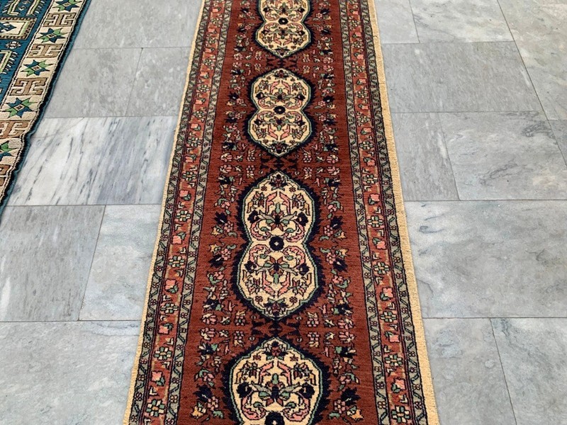 Vintage Afghan Runner,Kitchen Runner,Turkish Runner,Hand Knotted Runner,2x6 ft gallery