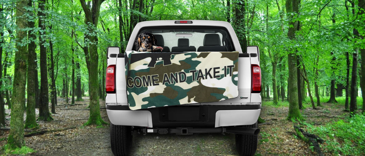 Come and Take it Blanket Rifle Blanket Camouflage Camo Political Gun Rights gallery